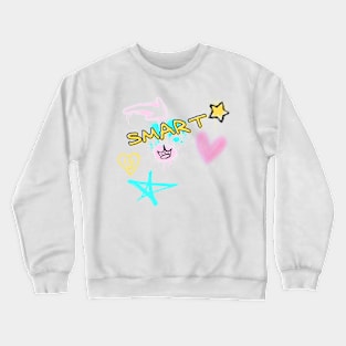 Smart with Graffiti Art Crewneck Sweatshirt